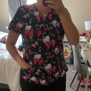 Hello kitty scrub top